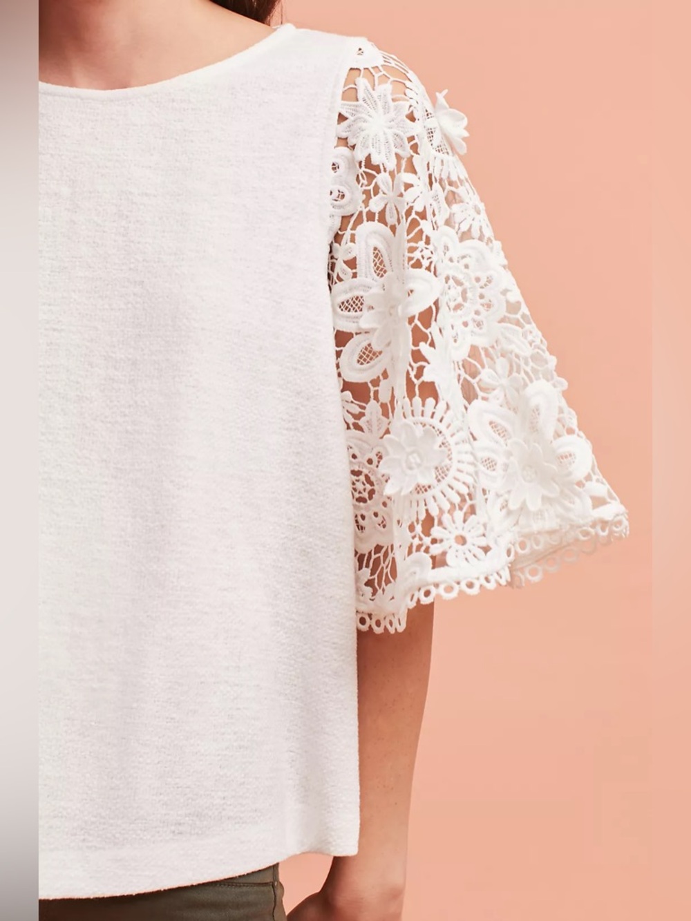 Anthropologie Eri + Ali Samara Lace Top Size Small - Picture 2 of 8